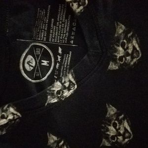 Black Kitty V Neck